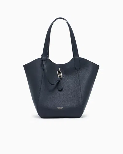 Giorgio Armani Medium Pebbled Leather Handbag