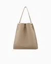 Giorgio Armani Medium Shopper Bag In Pebbled Leather