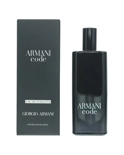Giorgio Armani Men's 0.5oz Armani Code 0.5 Edt Spray In Black