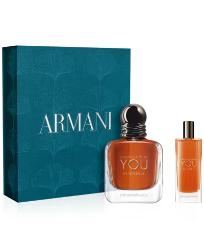 Giorgio Armani Men's 2-pc. Emporio Armani Stronger With You Intensely Eau De Parfum Gift Set In No Color