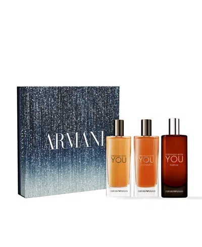 Giorgio Armani Men's 3-pc. Stronger With You Fragrance Set In Transparent