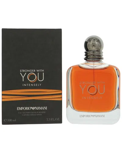 Giorgio Armani Men's 3.4oz Emporio Armani Stronger With You Intensely Edp In Transparent