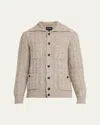 Giorgio Armani Men's 4-pocket Cardigan Jacket In Off White