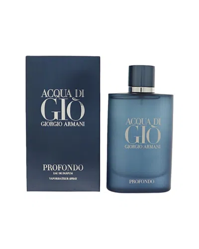 Giorgio Armani Men's 4.2oz Acqua Di Gio Profondo Edp In Transparent