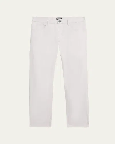 Giorgio Armani Men's 5-pocket Stretch Cotton Pants In Blue Navy