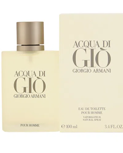 Giorgio Armani Men's Acqua Di Gio 3.4oz Eau De Toilette Spray In Transparent