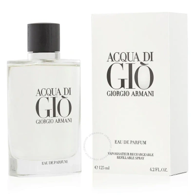 Giorgio Armani Men's Acqua Di Gio Edp Refillable Spray 4.2 oz Fragrances 3614273662420 In Green