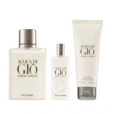 Giorgio Armani Men's Acqua Di Gio Gift Set Fragrances 3614273877589 In White