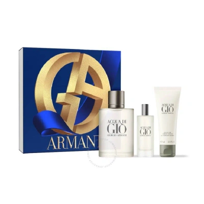 Giorgio Armani Men's Acqua Di Gio Gift Set Fragrances 3614274110050 In White