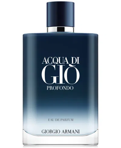Giorgio Armani Men's Acqua Di Gio Profondo Eau De Parfum Spray, 6.7 Oz. In Blue