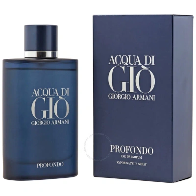 Giorgio Armani Men's Acqua Di Gio Profondo Edp Spray 4.2 oz (125 Ml) In Green