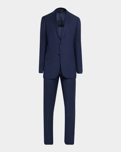 Giorgio Armani Men & Apos;s Soft Virgin Wool Two-piece Suit In Blue
