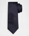 Giorgio Armani Men & Apos;s Solid Silk Tie In Blue
