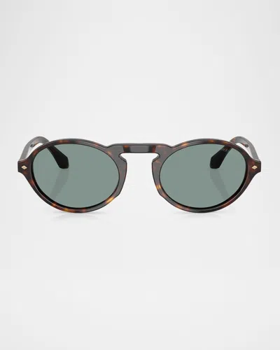 Giorgio Armani Oval Frame Sunglasses In Multi