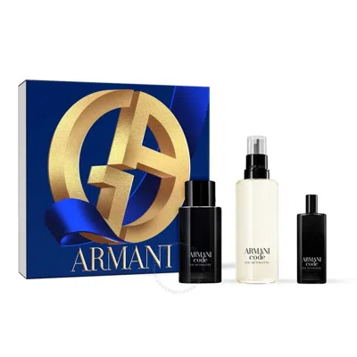 Giorgio Armani Men's Armani Code Gift Set Fragrances 3614274109955 In White