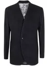 Giorgio Armani Tailored Suit Jacket With Notched Lapel And Back Vent In Black