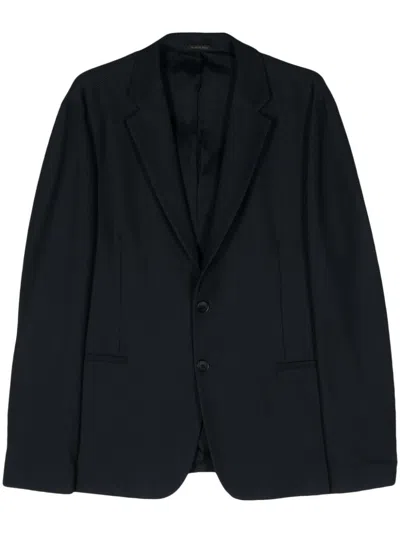 Giorgio Armani Navy Casual Jacket For Men In Black