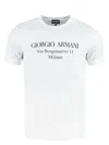 Giorgio Armani Borgonuovo 11 Cotton Jersey T-shirt Clothing In White
