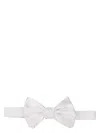 Giorgio Armani Silk Bow Tie In White
