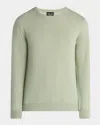Giorgio Armani Men's Cashmere Crewneck Sweater In Black