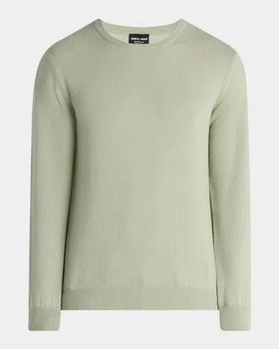 GIORGIO ARMANI MEN'S CASHMERE CREWNECK SWEATER