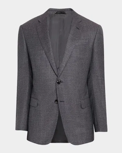 GIORGIO ARMANI MEN'S CHECK-TEXTURED G LINE SPORT COAT