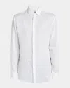 Giorgio Armani Shirt Cotton Button-down Collar In White