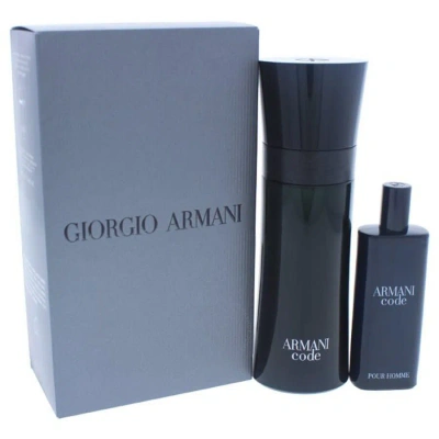 Giorgio Armani Kids'  Men's Code Men Gift Set Fragrances 3660732078233 In Olive