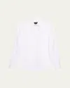 Giorgio Armani Men's Cotton Placket Formal Shirt In White