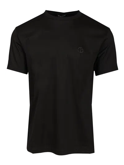 Giorgio Armani Men Cotton T-shirt In Black