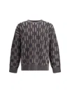 Giorgio Armani Men Crewneck Sweater In Gray