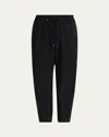 Giorgio Armani Men's Cupro Blend Drawstring Trousers