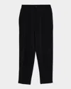Giorgio Armani Elastic-waistband Trousers In Black