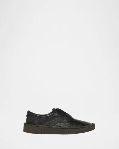 Giorgio Armani Men's Deerskin Slip-on Sneakers