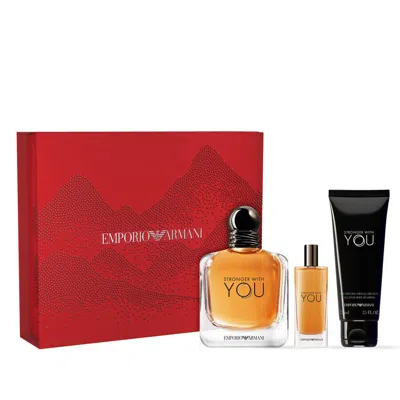 Giorgio Armani Men's Emporio Armani Stronger With You Gift Set Fragrances 3614274337075 In Multi