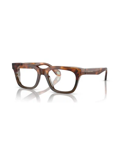 Giorgio Armani Men's Eyeglasses, Ar7247u In Havana Red,opal Olive Green