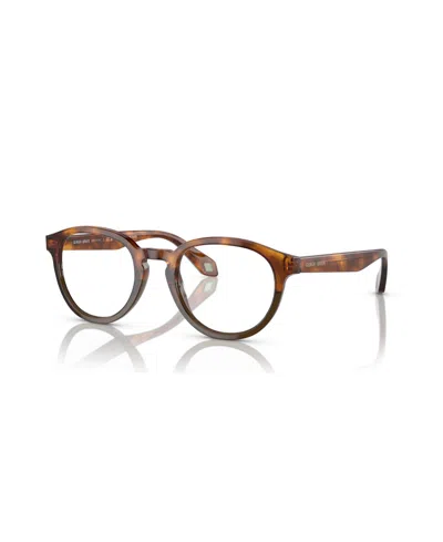 Giorgio Armani Men's Eyeglasses, Ar7248 In Havana Red,opal Olive Green
