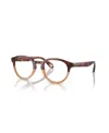 Giorgio Armani Men's Eyeglasses, Ar7248 In Red Havana,honey Havana
