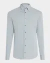 Giorgio Armani Men's Flex Tortona Cotton Jersey Sport Shirt In Green