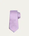 Giorgio Armani Men's Herringbone Silk Tie In Violet