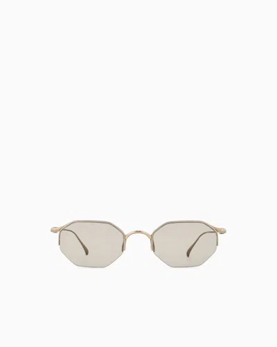 Giorgio Armani Men's Hexagonal-shaped Sunglasses In Brown
