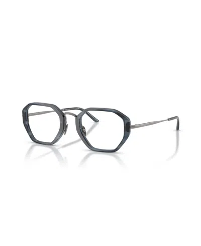 Giorgio Armani Men's Irregular Eyeglasses, Ar7282 In Metallic