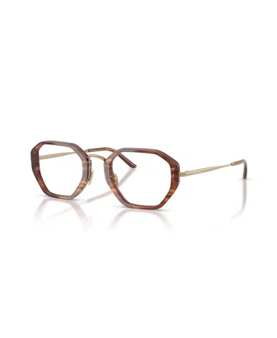 Giorgio Armani Men's Irregular Eyeglasses, Ar7282 In Red