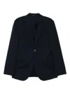 Giorgio Armani Single-breasted Blazer In Blue
