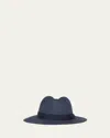 Giorgio Armani Men's Jute Ribbon-band Fedora Hat