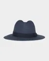 Giorgio Armani Men's Jute Ribbon-band Fedora Hat