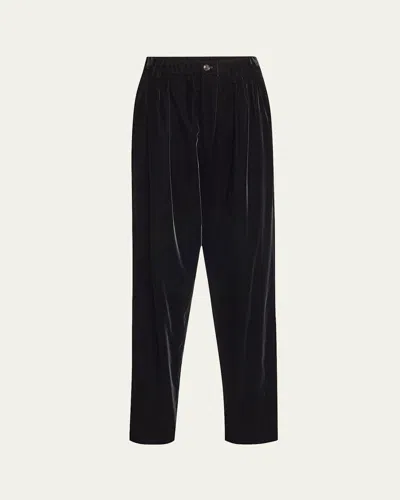 Giorgio Armani Men's Madison Capsule Trousers In Solid Black