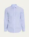 Giorgio Armani Men's Majesty Cotton Vertical Stripe Dress Shirt