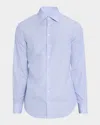 Giorgio Armani Men's Majesty Cotton Vertical Stripe Dress Shirt