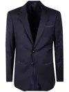 Giorgio Armani Button Blazer In Blue